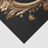 Golden Floral Ornate Frame Tissue Paper 薄葉紙 (詳細)
