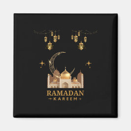 Golden Floral Ramadan Kareem Celebration マグネット
