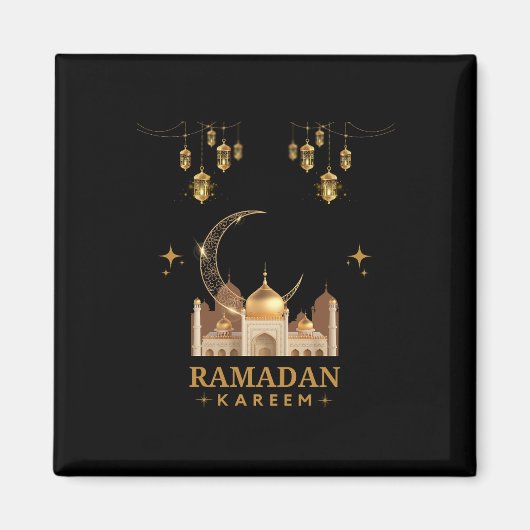 Golden Floral Ramadan Kareem Celebration マグネット (正面)
