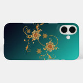 Golden Floral Swirls Case-Mate iPhoneケース (裏面 (横))