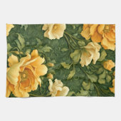 Golden Floral Tapestry キッチンタオル (横)