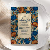 Golden Floral Thanksgiving Celebration 招待状