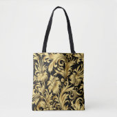 Golden Floral Tote Bag トートバッグ (正面)