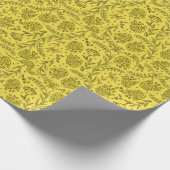 Golden floral wrapping paper ラッピングペーパー (角)