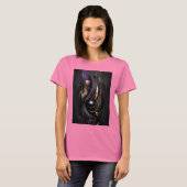 Golden Flow | 究極の3D抽象アート Tシャツ (正面フル)