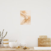 Golden Flow Abstract Wall Art Poster – Elegant Mod ポスター (キッチン)