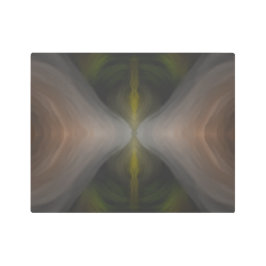 Golden Flow – Radial Color Blend Art メタルプリント