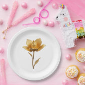Golden Flower  ペーパープレート (パーティー)