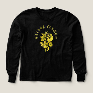 Golden Flower – Embroidered-Style Luxury Design