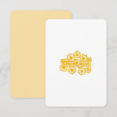 Golden Flowers  サンキューカード (正面/裏面)