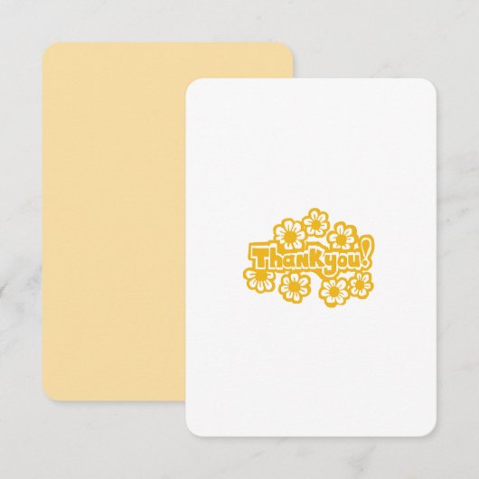Golden Flowers  サンキューカード (正面/裏面)