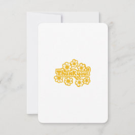 Golden Flowers  サンキューカード