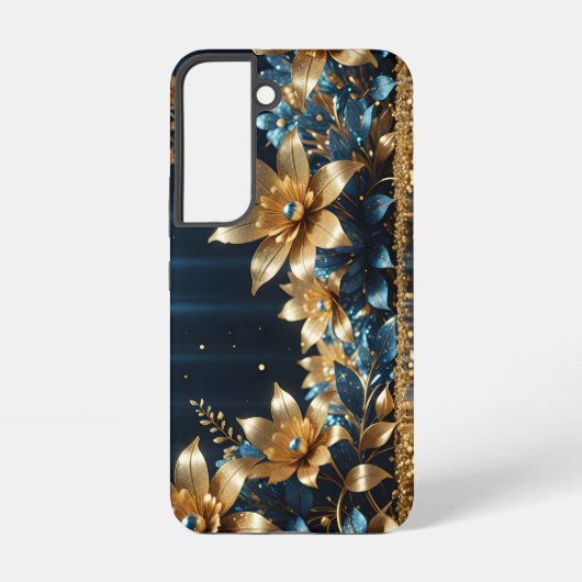 Golden Flowers Samsung Galaxyケース (裏面)