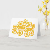 Golden Flowers Thank you ! カード (黄色い花)