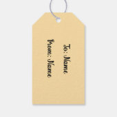 Golden Flowers Thank you! ギフトタグ (裏面)