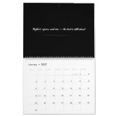 Golden Focus: Minimalist Inspirational 12-Calendar カレンダー (1月 2027)
