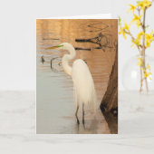 Golden Folded Greeting Card カード (黄色い花)