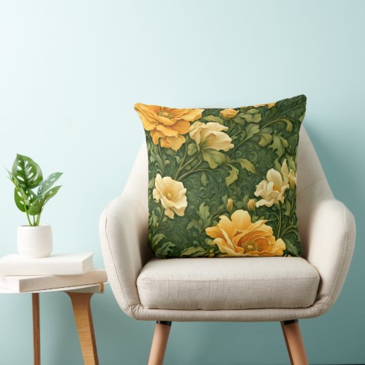 Golden Foral Tapestry  クッション (椅子)