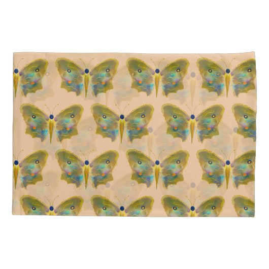 “Golden Forest” Butterfly Pillowcase 枕カバー (裏面)
