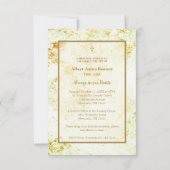 Golden Funeral Butterfly Motivational Quote ノートカード (裏面)