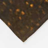 Golden Galaxy Starry Night フリースブランケット (角)