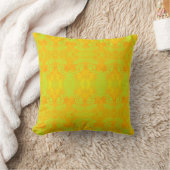 Golden Garden Cushion – Luminous Baroque Pattern クッション (ブランケット)