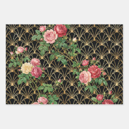 Golden Garden Trellis ラッピングペーパーシート