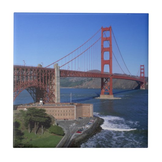 Golden Gate Bridge、サンフランシスコ、カリフォルニア7 タイル (正面)