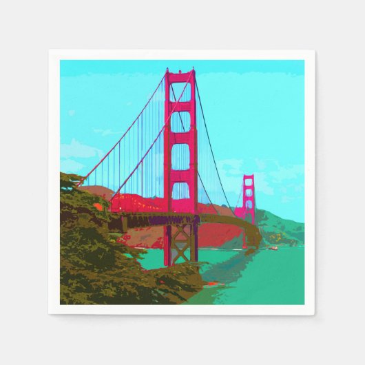 Golden_Gate_Bridge_2015_0422 スタンダードカクテルナプキン (正面)