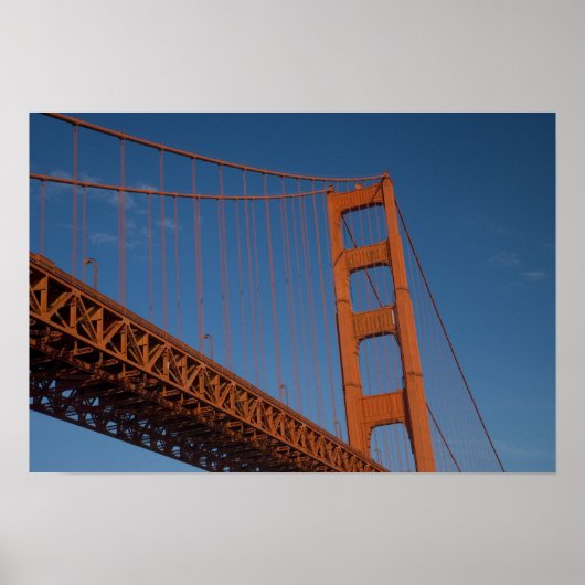 Golden Gate Bridge as viewed from Fort Point ポスター (正面)