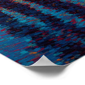 Golden Gate Bridge Pointillism San Francisco ポスター (角)