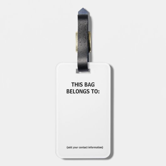 Golden Gate Bridge Retro – San Francisco ラゲッジタグ (裏面縦)