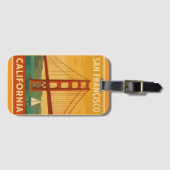 Golden Gate Bridge Retro – San Francisco Luggage T ラゲッジタグ (正面横)