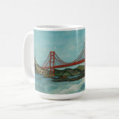 Golden Gate Bridge San Francisco コーヒーマグカップ (正面左)