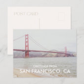 Golden Gate Bridge San Francisco Greeting Card ポストカード (正面/裏面)