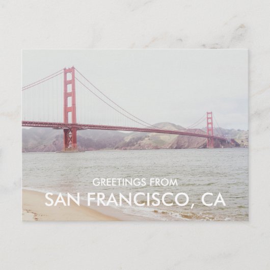 Golden Gate Bridge San Francisco Greeting Card ポストカード (正面)