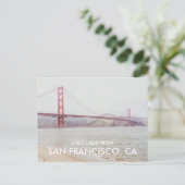 Golden Gate Bridge San Francisco Greeting Card ポストカード (スタンド正面)
