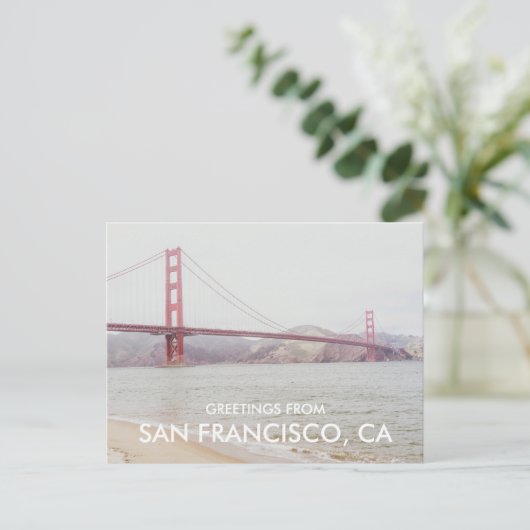 Golden Gate Bridge San Francisco Greeting Card ポストカード (スタンド正面)
