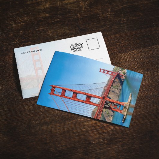 Golden Gate Bridge San Francisco Postcard 招待状