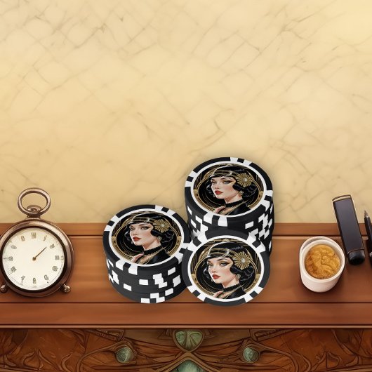 Golden Gatsby Glamour ポーカーチップ