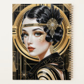 Golden Gatsby Glamour Art Deco プランナー手帳 (裏面)