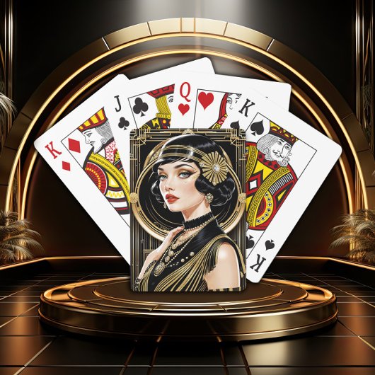 Golden Gatsby Glamour Classic Playing Cards トランプ