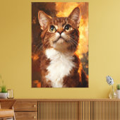 Golden Gaze キャンバスプリント (インサイチュ (リビング))