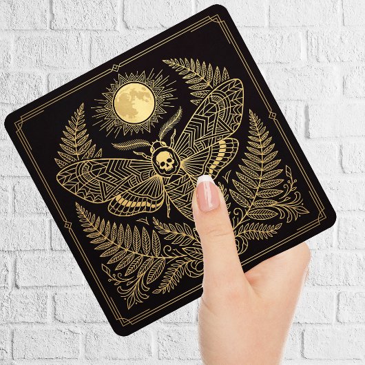 Golden Geometric Death Head Moth Celestial タイル