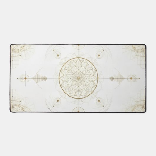 Golden Geometric Desk Mat デスクマット (正面)