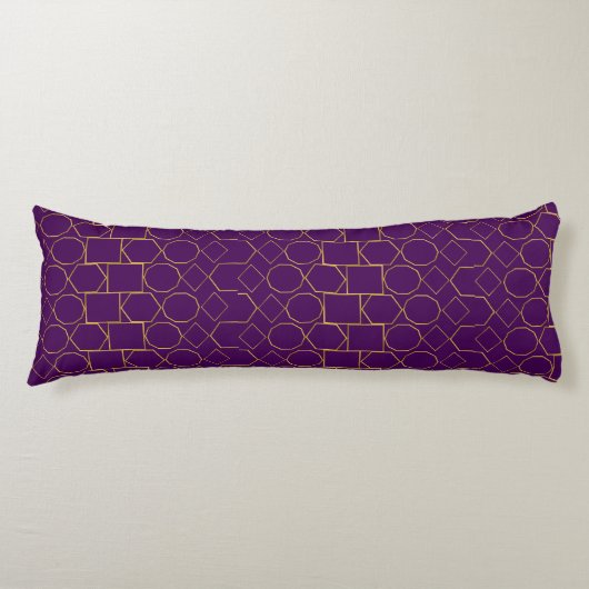 Golden Geometric Pattern ボディピロー (正面)