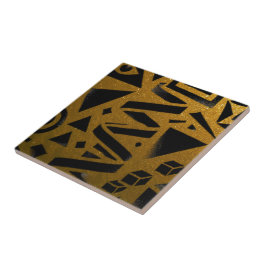 Golden Geometry: A Modern Glow タイル