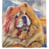 GOLDEN GIRLシャワーカーテン – シェード布 シャワーカーテン (正面)