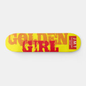 GOLDEN GIRLスケートボード、7 3/4"デッキ スケートボード (横)