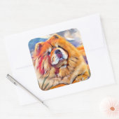 GOLDEN GIRL Chowスクエアステッカー スクエアシール (封筒)